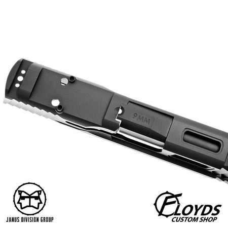 JDG Floyds Licensed The Poseidon Style M&P RMR Cut Slide Set for TM M&P9L GBBP Series ( CERAKOTE Tactical Grey )