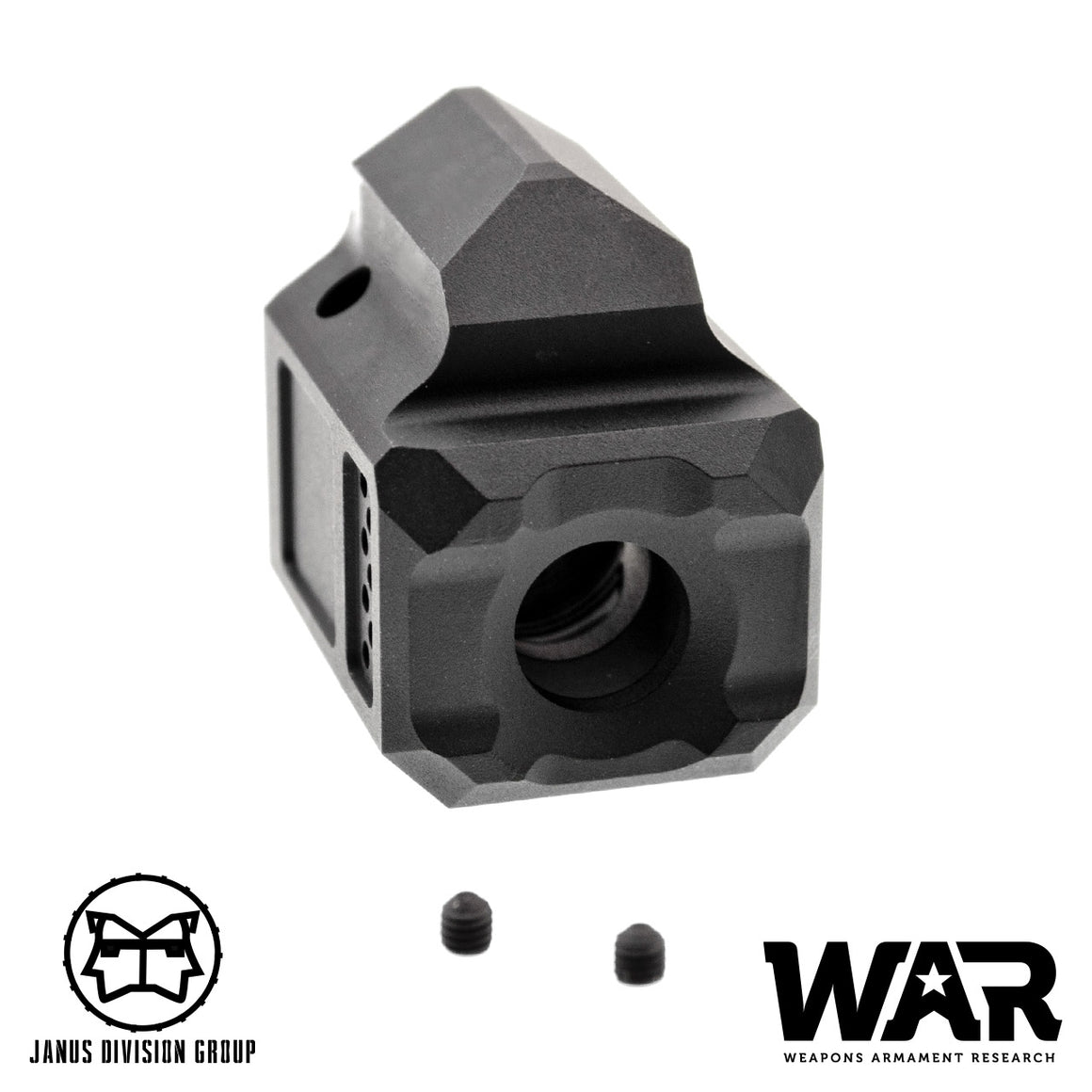 JDG WAR A10 Compensator 14mm CCW for Airsoft Glock Gen4 Model ( Licensed by WAR ) ( Black )