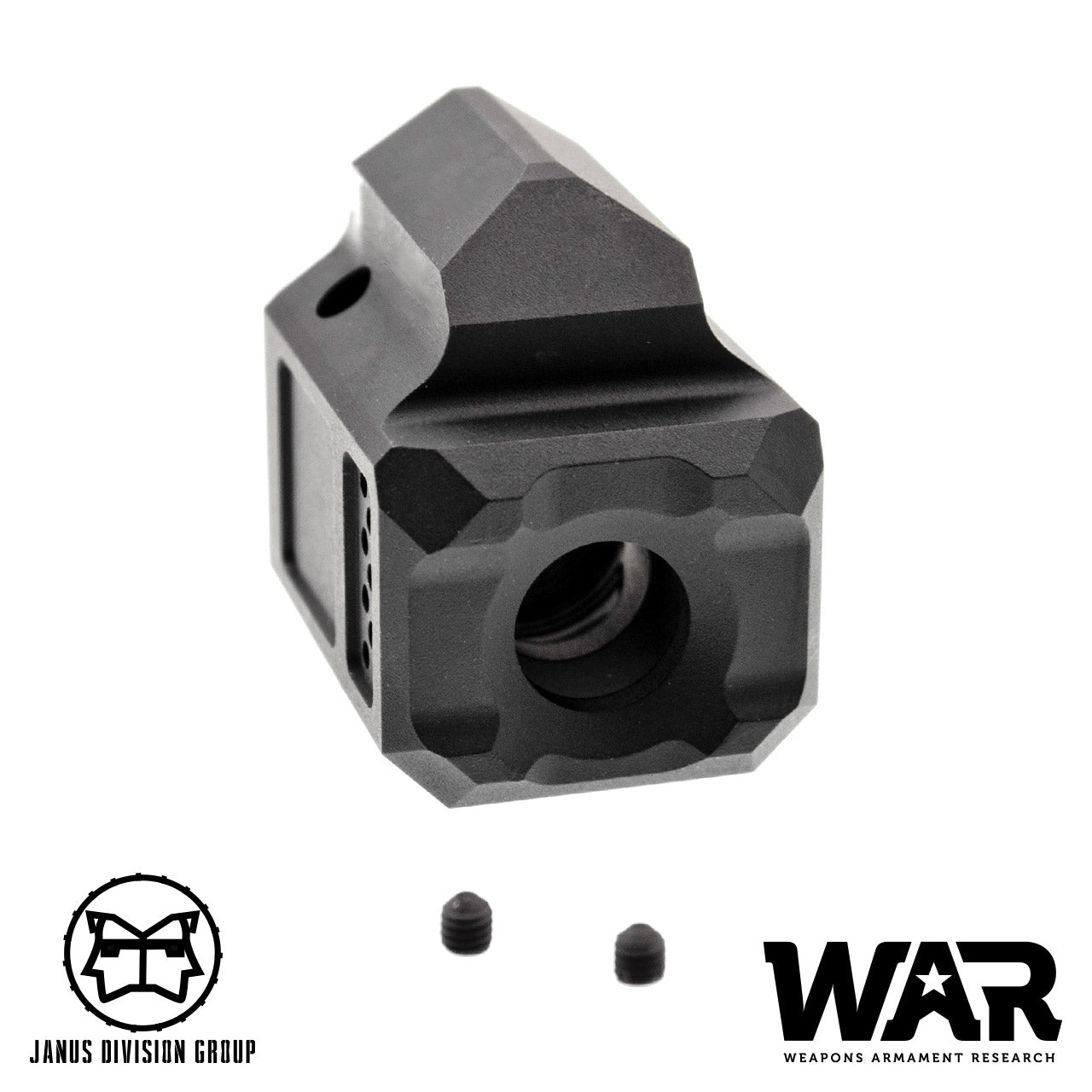 JDG WAR A10 Compensator 14mm CCW for Airsoft Glock Gen4 Model ( Licensed by WAR ) ( Black )
