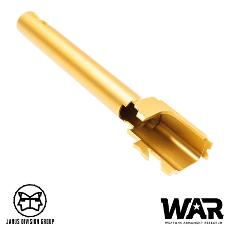 JDG WAR Afterburner M&P 1.0 Slide Set for TM M&P9 ( Licensed by WAR ) ( Titanium Grey w/ Gold Barrel )