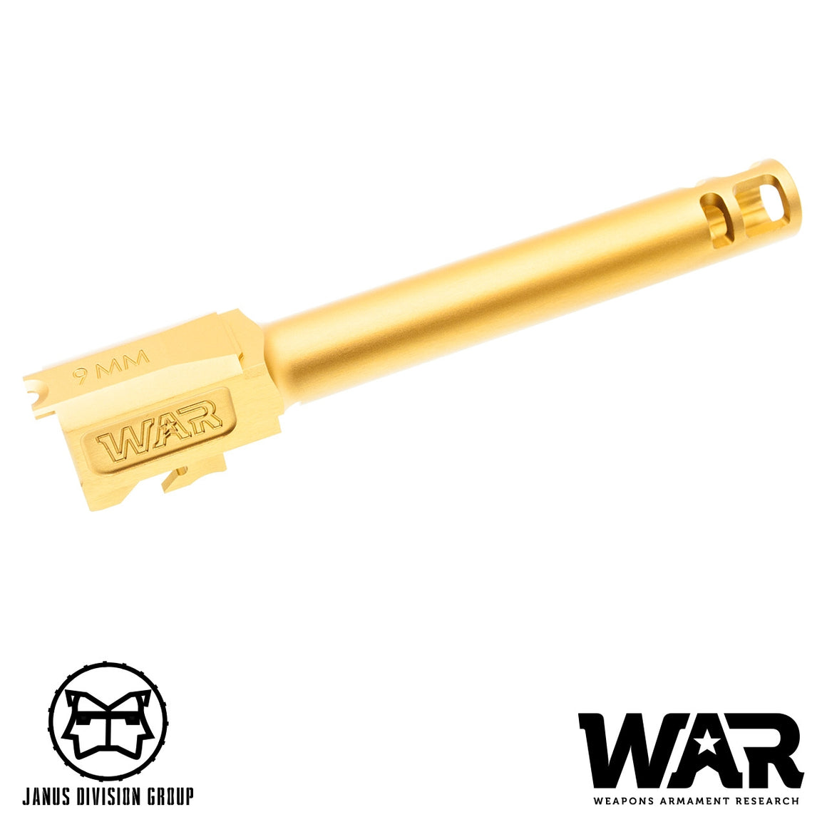 JDG WAR Afterburner M&P 1.0 Slide Set for TM M&P9 ( Licensed by WAR ) ( Titanium Grey w/ Gold Barrel )
