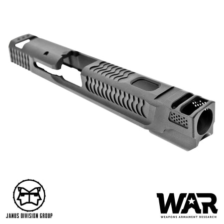 JDG WAR Afterburner M&P 1.0 Slide Set for TM M&P9 ( Licensed by WAR ) ( Black w/ Silver Barrel )