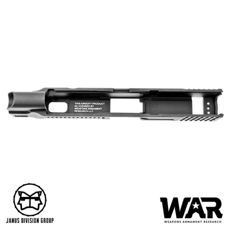 JDG WAR Afterburner M&P 1.0 Slide Set for TM M&P9 ( Licensed by WAR ) ( Black w/ Silver Barrel )