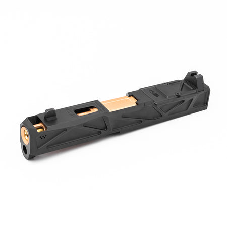 JDG WAR Afterburner RMR Slide Set for TM Model 19  ( Licensed by WAR ) ( Black Slide w/ Rose Gold Barrel )