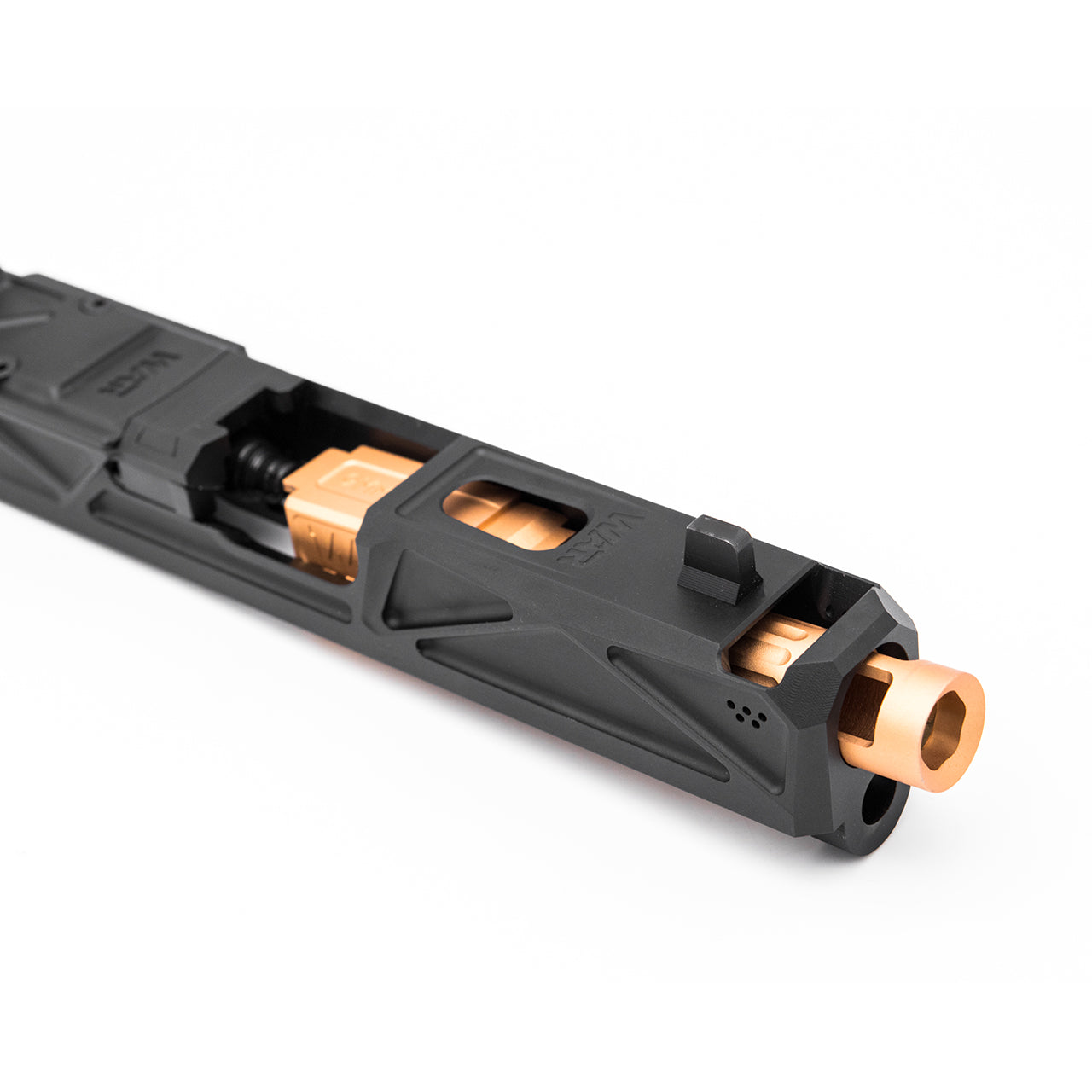 JDG WAR Afterburner RMR Slide Set for TM Model 19  ( Licensed by WAR ) ( Black Slide w/ Rose Gold Barrel )