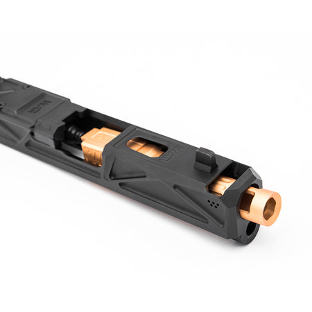 JDG WAR Afterburner RMR Slide Set for TM Model 19  ( Licensed by WAR ) ( Black Slide w/ Rose Gold Barrel )