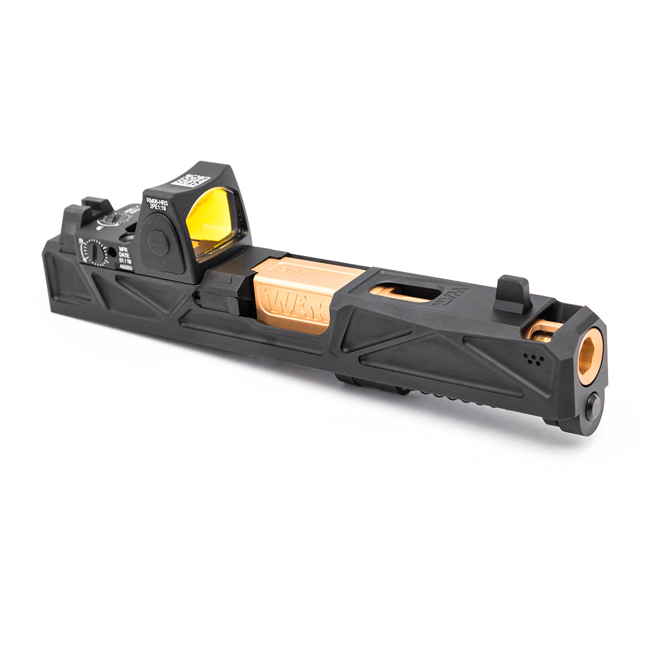 JDG WAR Afterburner RMR Slide Set for TM Model 19  ( Licensed by WAR ) ( Black Slide w/ Rose Gold Barrel )