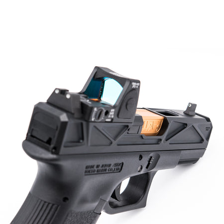 JDG WAR Afterburner RMR Slide Set for TM Model 19  ( Licensed by WAR ) ( Black Slide w/ Rose Gold Barrel )