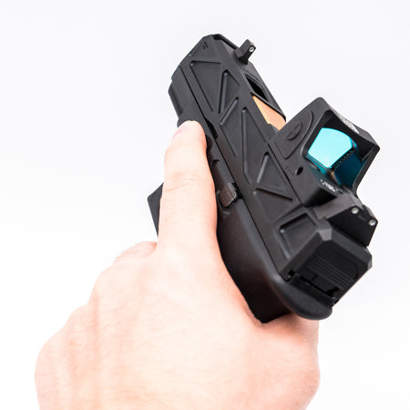 JDG WAR Afterburner RMR Slide Set for TM Model 19  ( Licensed by WAR ) ( Black Slide w/ Rose Gold Barrel )