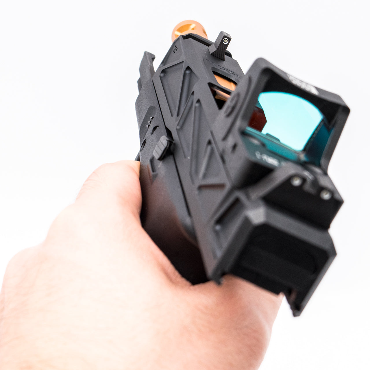 JDG WAR Afterburner RMR Slide Set for TM Model 19  ( Licensed by WAR ) ( Black Slide w/ Rose Gold Barrel )