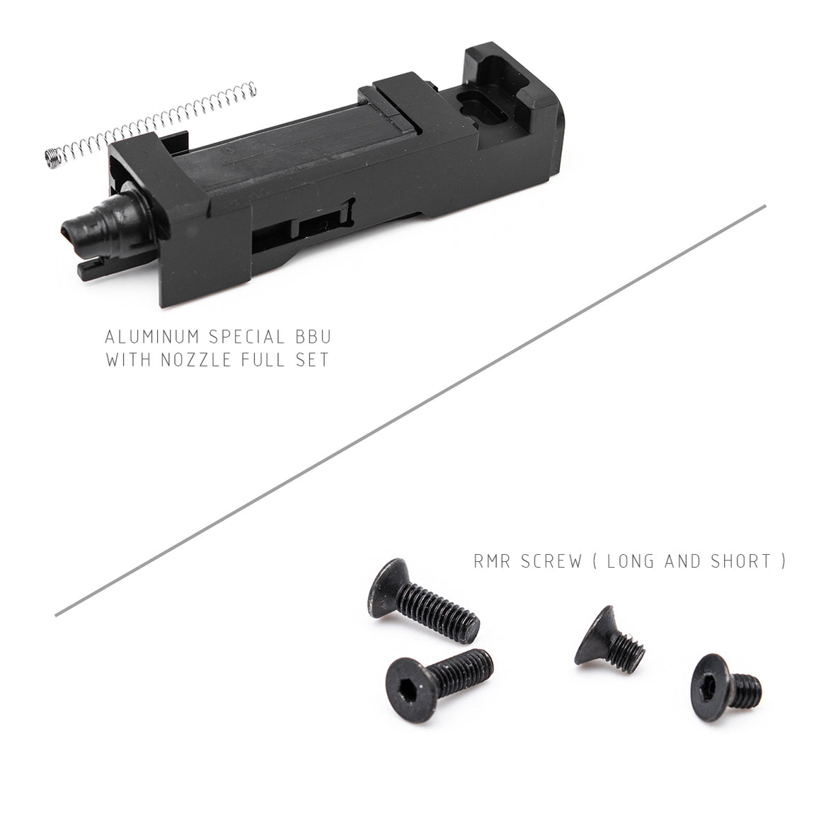 JDG WAR Afterburner RMR Slide Set for TM Model 19  ( Licensed by WAR ) ( Black Slide w/ Rose Gold Barrel )