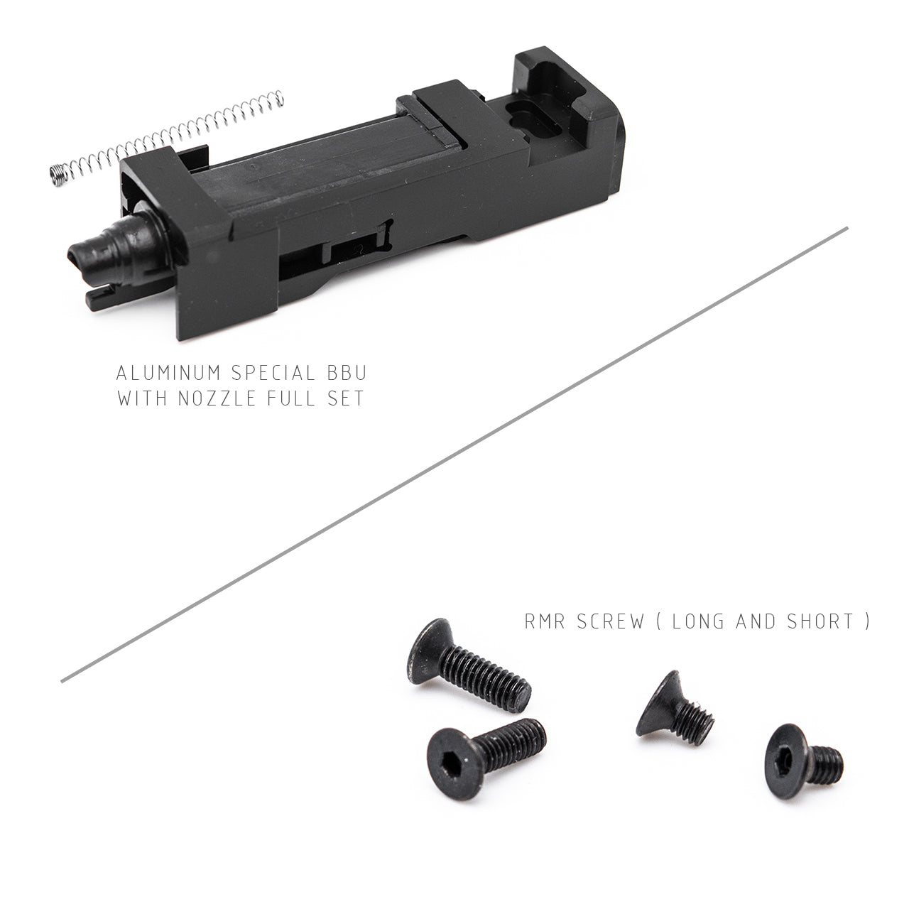 JDG WAR Afterburner RMR Slide Set for TM Model 19  ( Licensed by WAR ) ( Black Slide w/ Rose Gold Barrel )