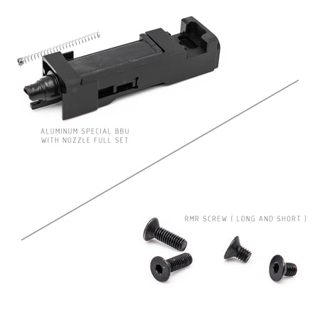 JDG WAR Afterburner RMR Slide Set for TM Model 19  ( Licensed by WAR ) ( Black Slide w/ Rose Gold Barrel )