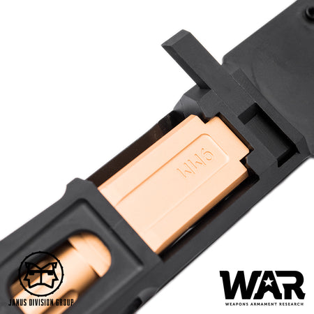 JDG WAR Afterburner RMR Slide Set for TM Model 19  ( Licensed by WAR ) ( Black Slide w/ Rose Gold Barrel )