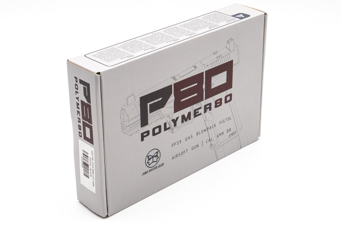 JDG Polymer80 Licensed P80 PFS9 ( RMR Cut ) Airsoft GBB Pistol ( Grey )