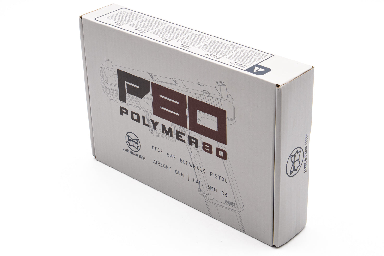 JDG Polymer80 Licensed P80 PFS9 ( RMR Cut ) Airsoft GBB Pistol ( Grey )