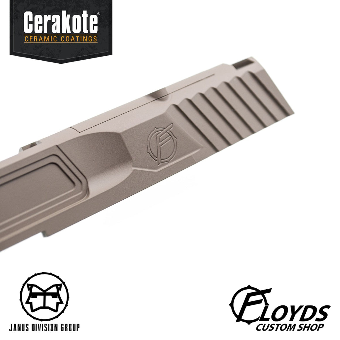 JDG Floyds Licensed The Poseidon Style M&P RMR Cut Slide Set for TM M&P9L GBBP Series ( CERAKOTE Tactical Grey )