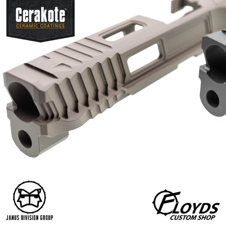 JDG Floyds Licensed The Poseidon Style M&P RMR Cut Slide Set for TM M&P9L GBBP Series ( CERAKOTE Tactical Grey )