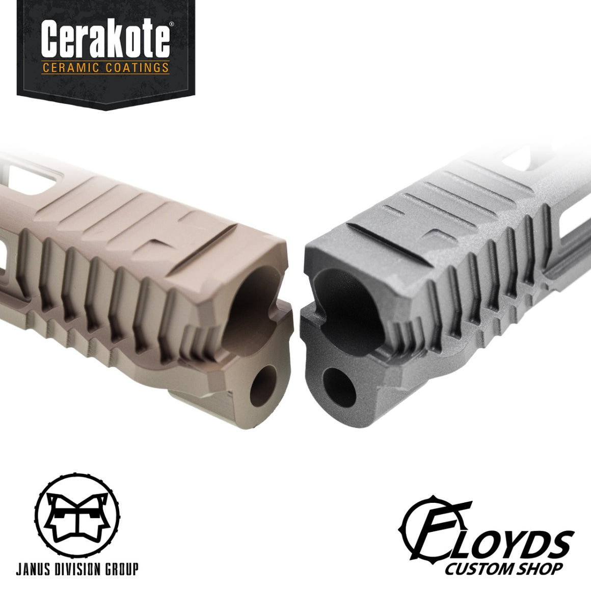 JDG Floyds Licensed The Poseidon Style M&P RMR Cut Slide Set for TM M&P9L GBBP Series ( CERAKOTE Tactical Grey )