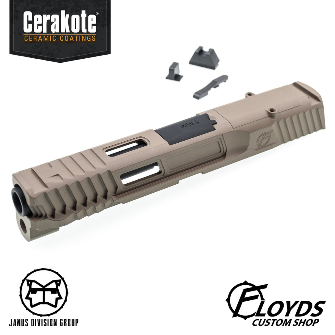 JKA Custom - JDG Floyds Licensed The Poseidon Style M&P RMR Cut Slide TM M&P9L GBB Pistol ( Black )