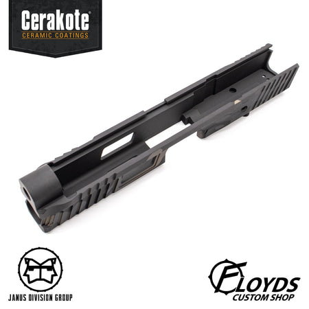 JDG Floyds Licensed The Poseidon Style M&P RMR Cut Slide Set for TM M&P9L GBBP Series ( CERAKOTE MultiCam Black Style )