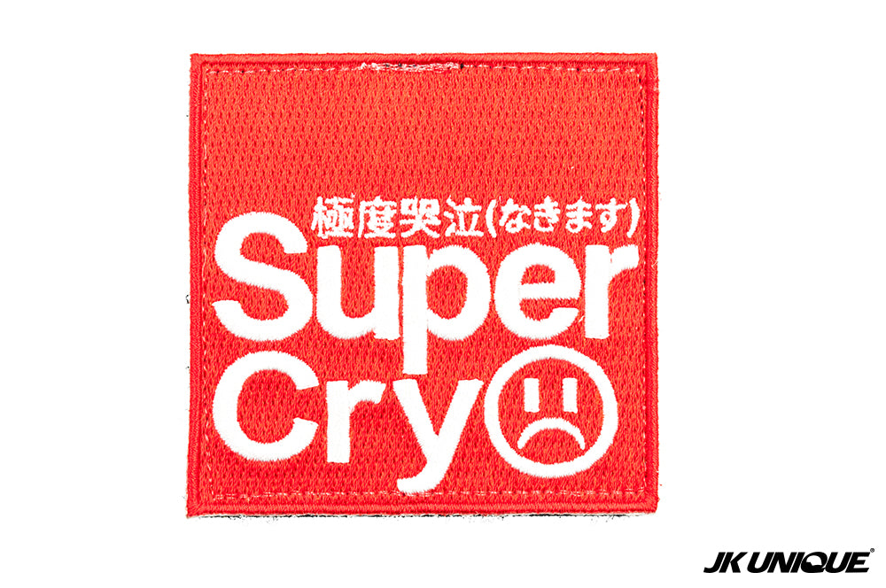 JK UNIQUE Patch - SUPER CRY ( Red ) ( Free Shipping )