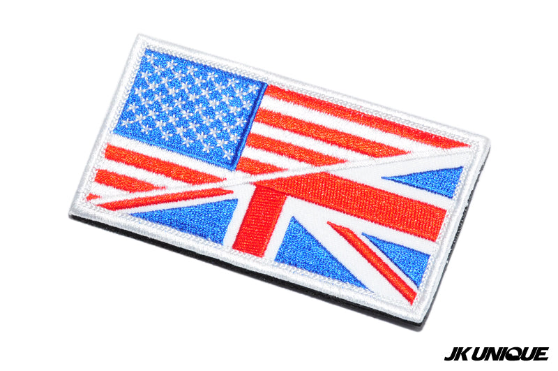 JK UNIQUE Patch - USA x UK ( Full Color ) ( Free Shipping )
