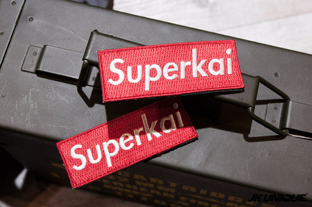 JK UNIQUE Patch - SUPER KAI ( Supreme Style Red ) ( Free Shipping )