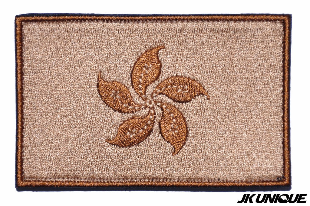 JK UNIQUE Hong Kong Flag Patch ( Tan )