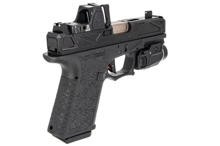 JDG Licensed P80 PF940C x WAR Afterburner RMR Slide Compact Airsoft ( Base with UMAREX / VFC Glock 19 Gen3 ) ( JKTG Custom Made )-Cobalt Gray