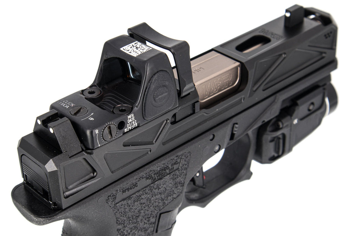 JDG Licensed P80 PF940C x WAR Afterburner RMR Slide Compact Airsoft ( Base with UMAREX / VFC Glock 19 Gen3 ) ( JKTG Custom Made )-Cobalt Gray