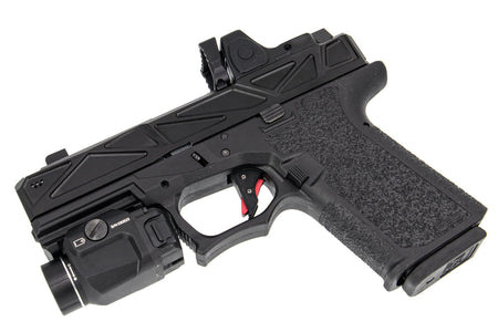 JDG Licensed P80 PF940C x WAR Afterburner RMR Slide Compact Airsoft ( Base with UMAREX / VFC Glock 19 Gen3 ) ( JKTG Custom Made )-Cobalt Gray