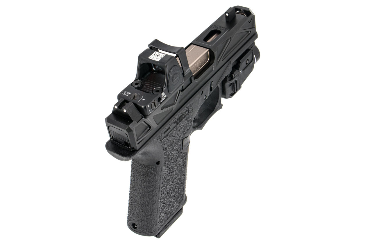 JDG Licensed P80 PF940C x WAR Afterburner RMR Slide Compact Airsoft ( Base with UMAREX / VFC Glock 19 Gen3 ) ( JKTG Custom Made )-Cobalt Gray