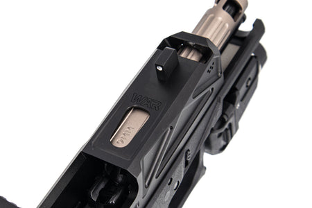 JDG Licensed P80 PF940C x WAR Afterburner RMR Slide Compact Airsoft ( Base with UMAREX / VFC Glock 19 Gen3 ) ( JKTG Custom Made )-Cobalt Gray