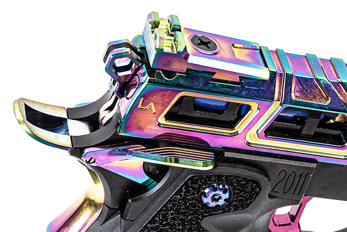 LA Capa & Nexxspeed Rainbow Hyper Tornado Hi-Capa GBB Pistol Airsoft ( JKTG Custom Made )