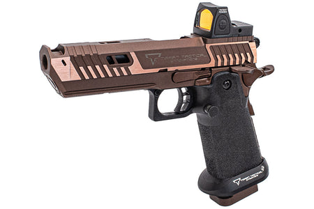 EMG TTI Licensed JW4 Sand Viper Hi-Capa GBB Pistol Airsoft With SOTAC Metal RMR Optic ( JKTG Custom Made )