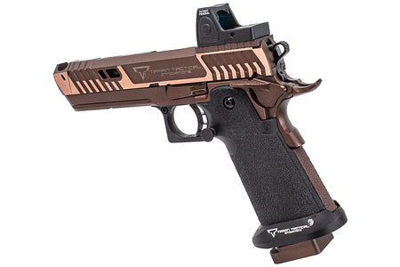 EMG TTI Licensed JW4 Sand Viper Hi-Capa GBB Pistol Airsoft With SOTAC Metal RMR Optic ( JKTG Custom Made )