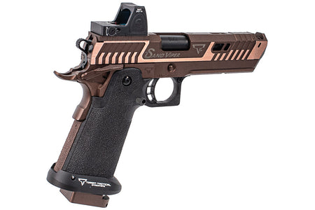 EMG TTI Licensed JW4 Sand Viper Hi-Capa GBB Pistol Airsoft With SOTAC Metal RMR Optic ( JKTG Custom Made )