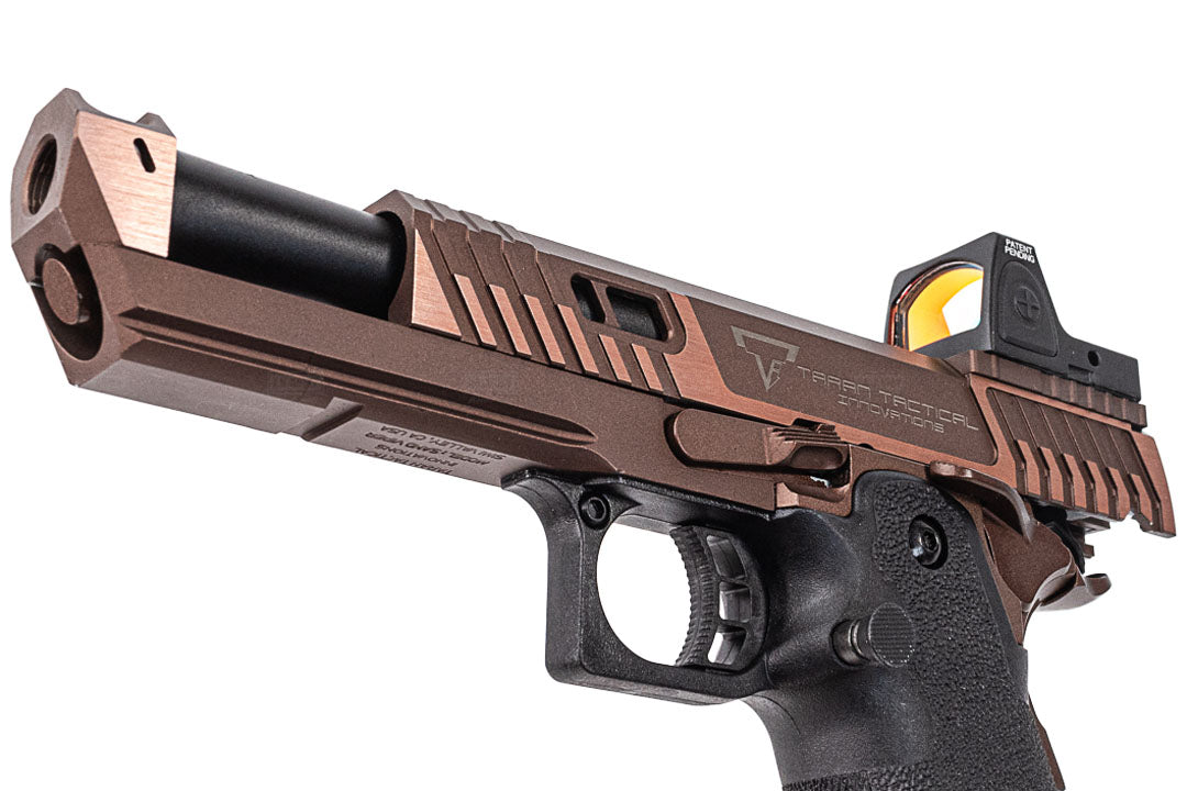 EMG TTI Licensed JW4 Sand Viper Hi-Capa GBB Pistol Airsoft With SOTAC Metal RMR Optic ( JKTG Custom Made )