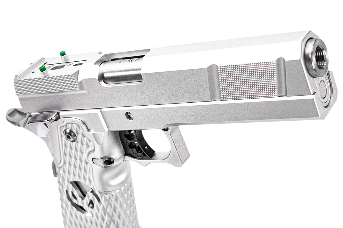 Dream Capa & SAVIA Optic Ready Silver Hi-Capa GBB Pistol Airsoft ( JKTG Custom Made )