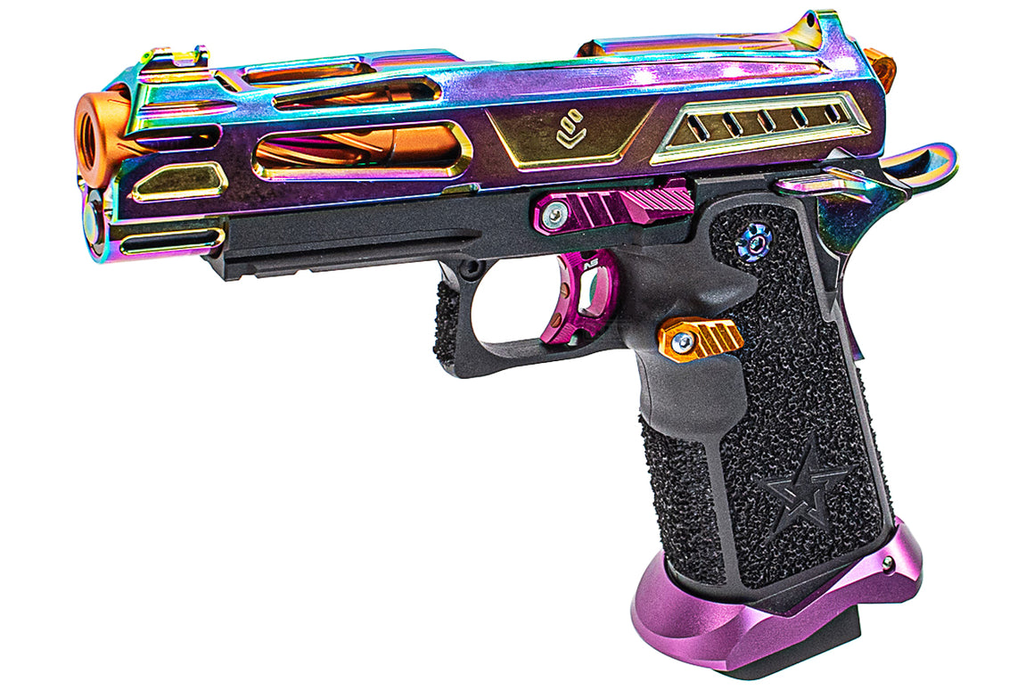 LA Capa & Nexxspeed Rainbow SpeedQB 4.3" COBRA Hi-Capa GBB Pistol Airsoft ( JKTG Custom Made )