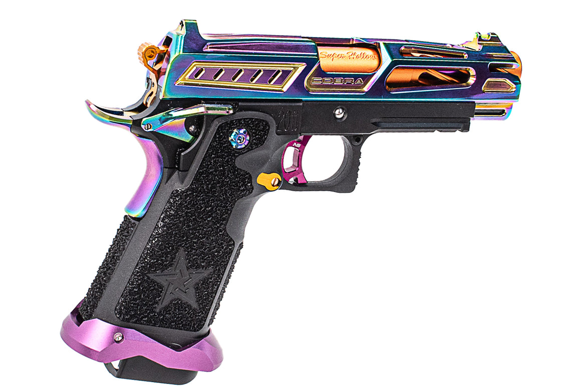 LA Capa & Nexxspeed Rainbow SpeedQB 4.3" COBRA Hi-Capa GBB Pistol Airsoft ( JKTG Custom Made )