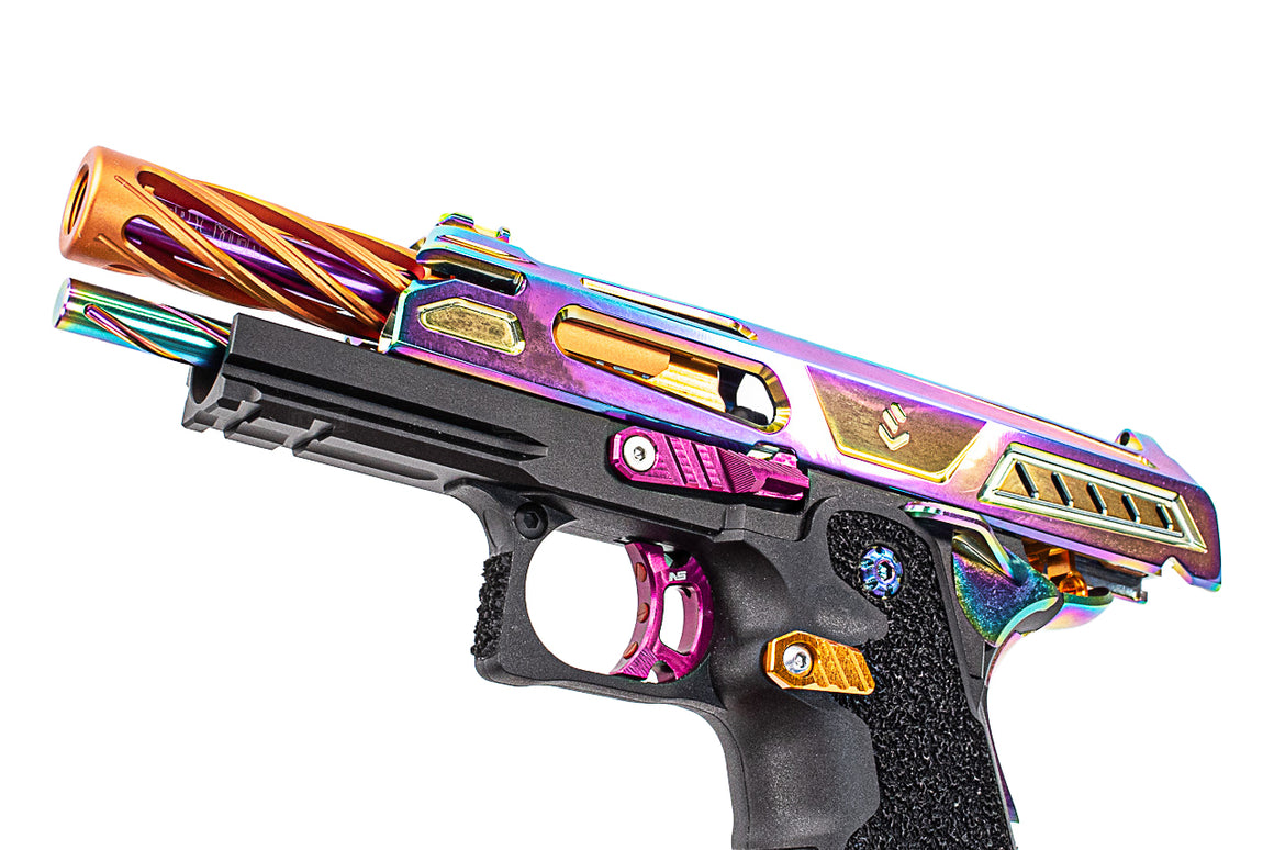 LA Capa & Nexxspeed Rainbow SpeedQB 4.3" COBRA Hi-Capa GBB Pistol Airsoft ( JKTG Custom Made )
