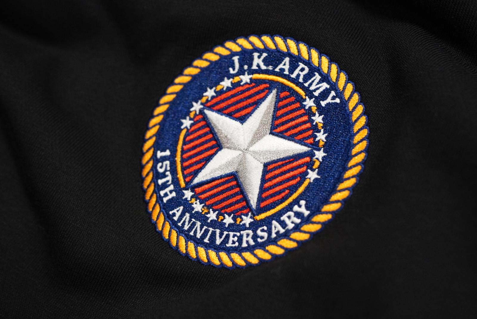 J.K.ARMY 15th Anniversary " Your Eternal Reinforcement " Hooded Sweatshirt ( Black )-XXXL