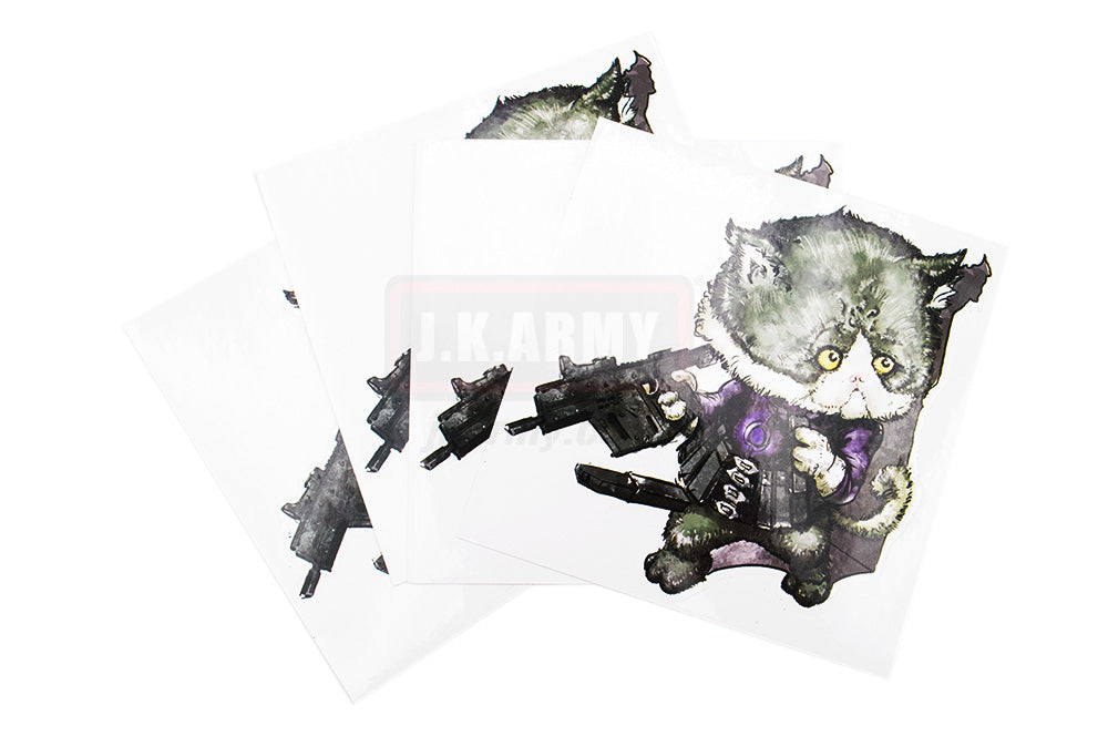 J.K.ARMY Prozi Cat Killer Style #MIL03 PVC Sticker ( 1Set / 4pcs ) ( Free Shipping ) #jkarmycat #jkarmymeow #jkmeow