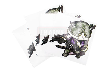 J.K.ARMY Prozi Cat Killer Style #MIL03 PVC Sticker ( 1Set / 4pcs ) ( Free Shipping ) #jkarmycat #jkarmymeow #jkmeow