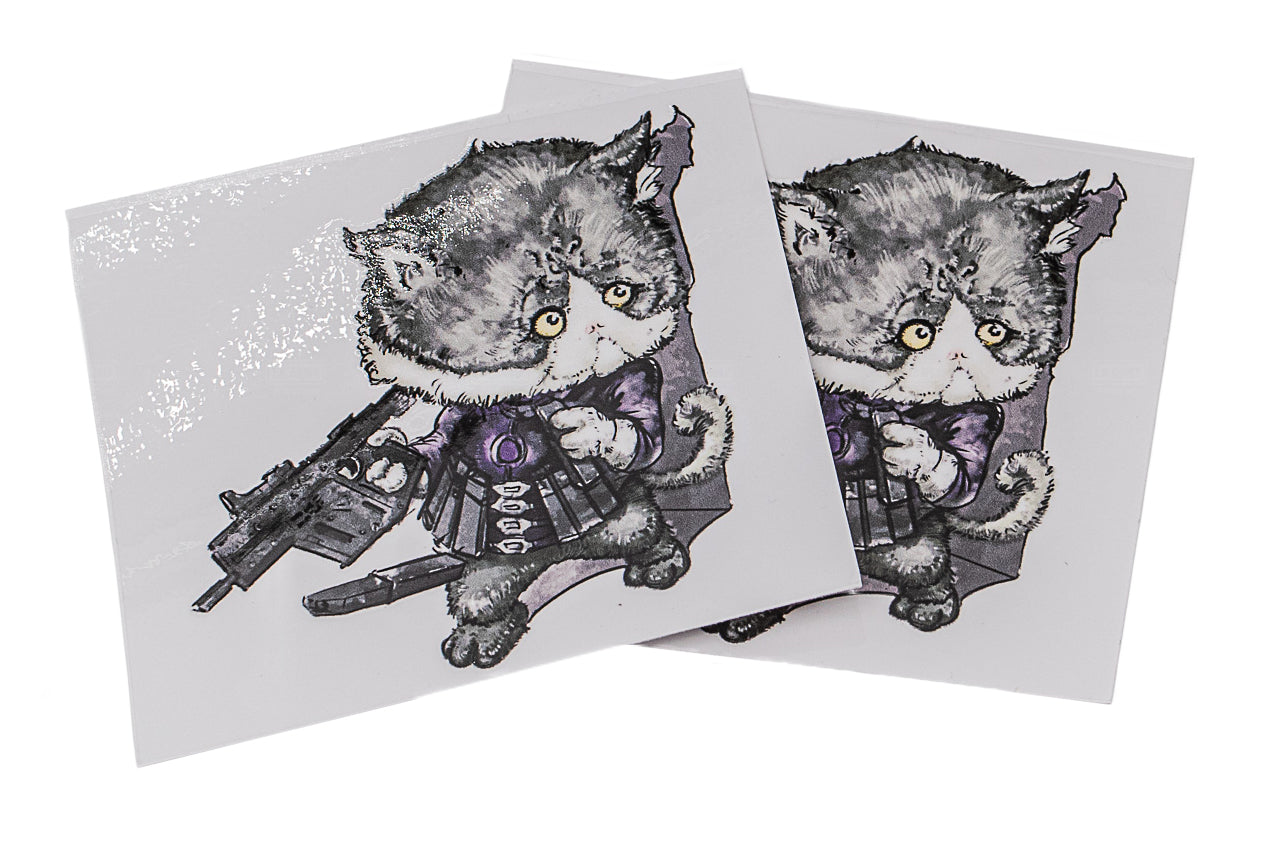 J.K.ARMY Prozi Cat Killer Style UV DTF Sticker ( 4pcs/Pack ) ( Free Shipping ) #jkarmycat #jkarmymeow #jkmeow