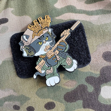 J.K.ARMY Prozi Cat Milsim Style B N4 Style #MIL15 PVC Patch ( Free Shipping ) #jkarmycat #jkarmymeow #jkmeow
