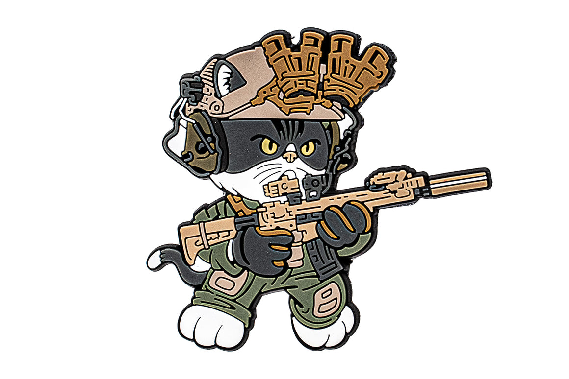 J.K.ARMY Prozi Cat Milsim Style B N4 Style #MIL15 PVC Patch ( Free Shipping ) #jkarmycat #jkarmymeow #jkmeow