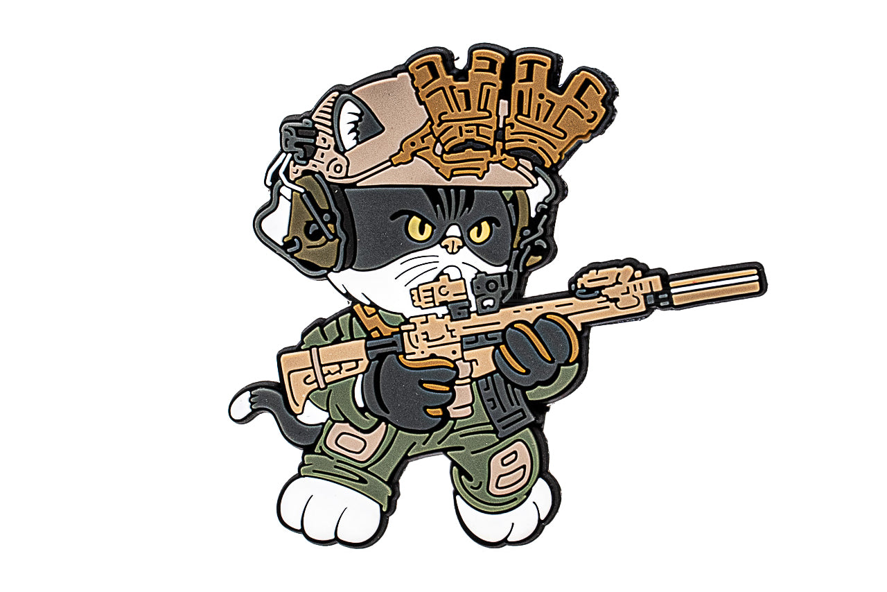 J.K.ARMY Prozi Cat Milsim Style B N4 Style #MIL15 PVC Patch ( Free Shipping ) #jkarmycat #jkarmymeow #jkmeow